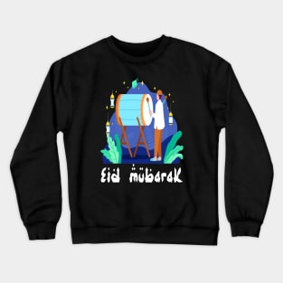 eid mubarak Crewneck Sweatshirt